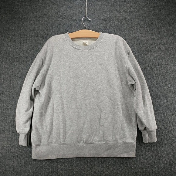 Terra & Sky Women's Pullover Sweatshirt Gray Plus Size 0X 14W Heather Crew Neck - Picture 2 of 12